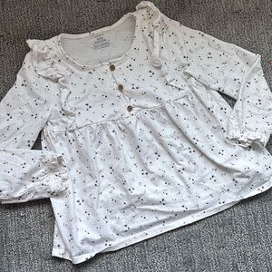 10 for $10🔥 White Floral Kids Top